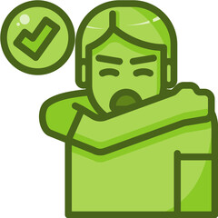 Cough  Two Tone icon