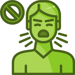 Cough  Two Tone icon