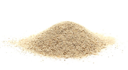 Shiitake Mushroom Powder (Sh), pile isolated on white 