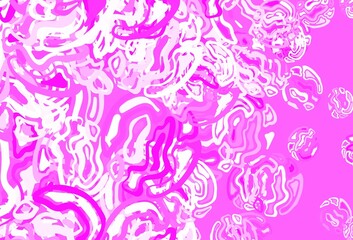 Fototapeta na wymiar Light Pink vector backdrop with memphis shapes.