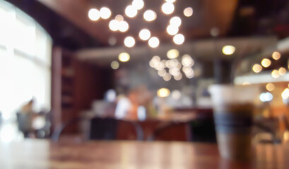 Blur cafe coffee shop