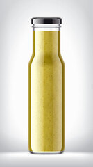 Glass Bottle on background. 