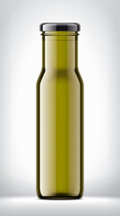 Glass Bottle on background. 