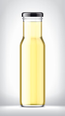 Glass Bottle on background. 