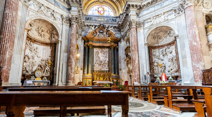 Fototapeta na wymiar Chiesa di sant'agnese in agone, situata in piazza navona, roma
