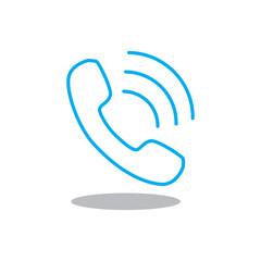 Phone icon vector isolated on white background. Trendy phone icon in flat style. Phone icon template for app, ui and logo. Icon phone for your web site. Modern phone icon