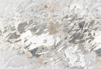 Illustration of white gray marble irregular wave texture background.