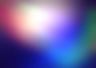 Red blue green gradient formless strokes makes blur glowing background. Colorful abstract defocus pattern.