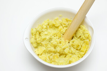 潰したさつまいも