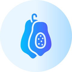 papaya gradient icon