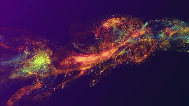 4k video of golden colored particles.