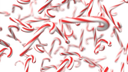 background christmas candy new year 3d render