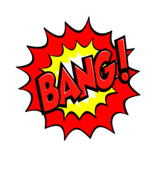 classic cartoon comic bang explosion blast