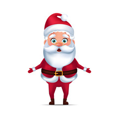Christmas character - Santa Claus. Vector isolated illustration in cartoon style