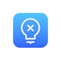 Fototapeta premium Lightbulb out