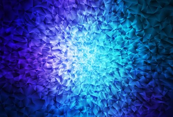 Dark Pink, Blue vector abstract mosaic background.