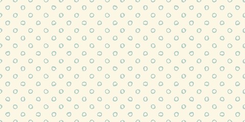 Polka dot seamless pattern with hand painted circles