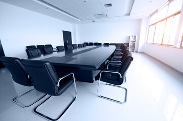 Empty business conference room interior