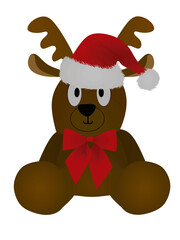 Cute deer icon. vector illustration