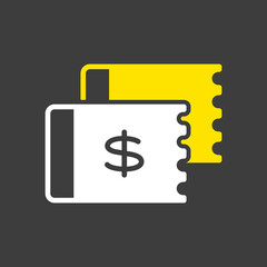 Discount coupon vector flat icon