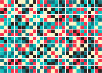 Fototapeta premium Abstract Geometric Pattern generative computational art illustration