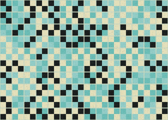 Fototapeta premium Abstract Geometric Pattern generative computational art illustration