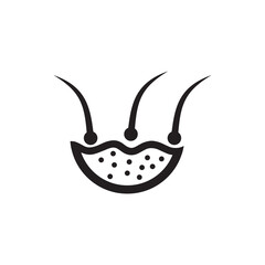 Hair treatment transplantation clinic logo design