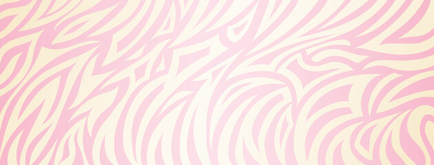 Abstract background with striped zebra skin in pink colors