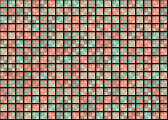 Abstract Geometric Pattern generative computational art illustration