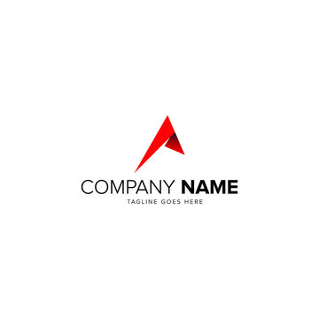 Initial letter A logo vector design template
