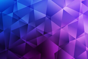 Light Pink, Blue vector low poly layout.