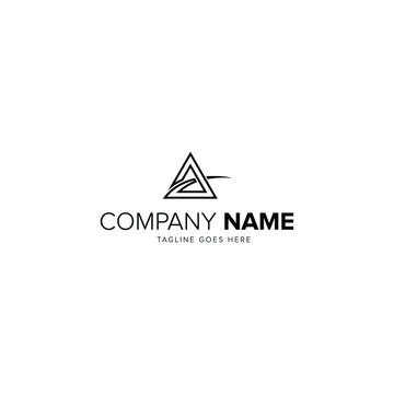 Initial letter A logo vector design template
