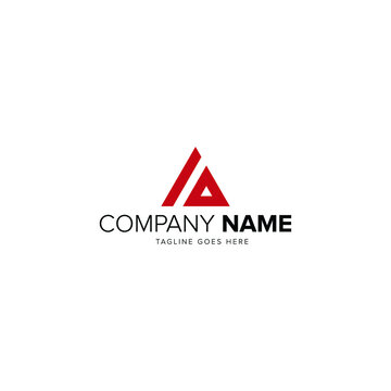 Initial letter A logo vector design template
