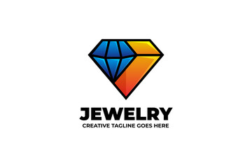 Jewelry Diamond Colorful Gradient Logo