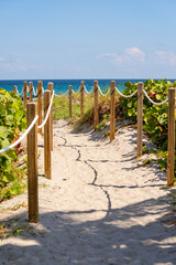 Walkway to the beach Delray FL USA