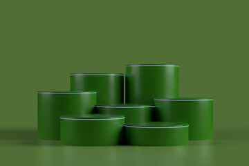 Abstract Podium, Rock Stone Platform Minimal Product Presentatiton, 3D, 3D Render