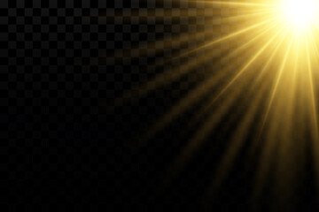 Vector transparent sunlight special lens flare light effect