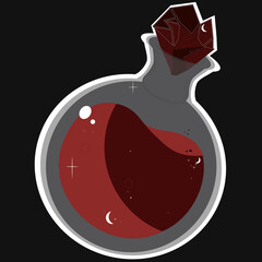 Magic bottle illustration