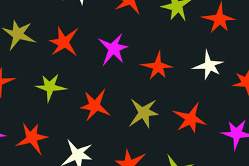 Fancy christmas pattern on black