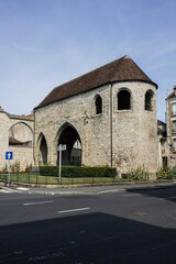 Former priory of Saint-Sauveur: Crypts from X century, church modified in XII century, convent in XVI century. Melun, Seine-et-Marne department, Ile-de-France region, France.