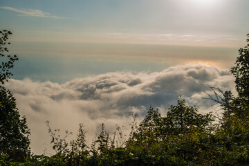 sunrise in the mountains