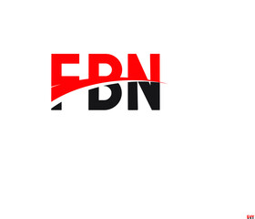 FBN Letter Initial Logo Design Vector Illustration