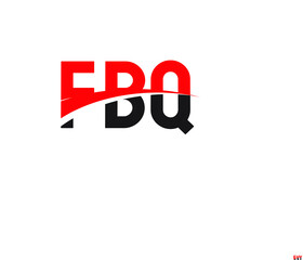 FBQ Letter Initial Logo Design Vector Illustration