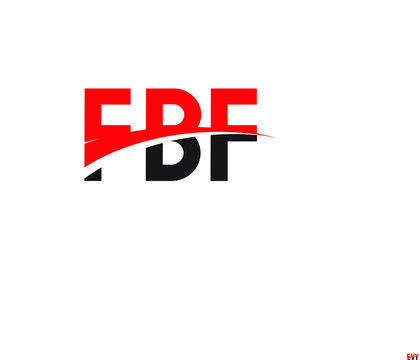 FBF Letter Initial Logo Design Vector Illustration