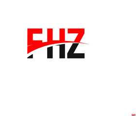 FHZ Letter Initial Logo Design Vector Illustration