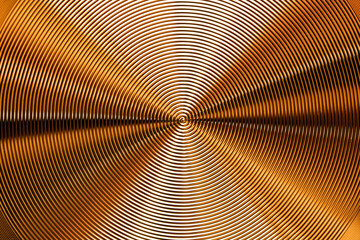 spiral golden metal textured background
