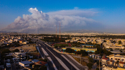 Obraz premium City from high 