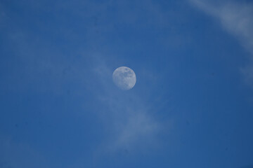 moon over the sky