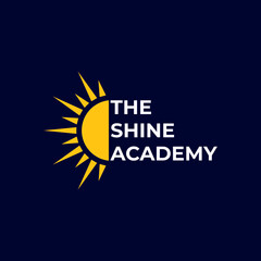 the shine academy logo design, vector logo