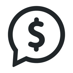 Financial talk icon design vector